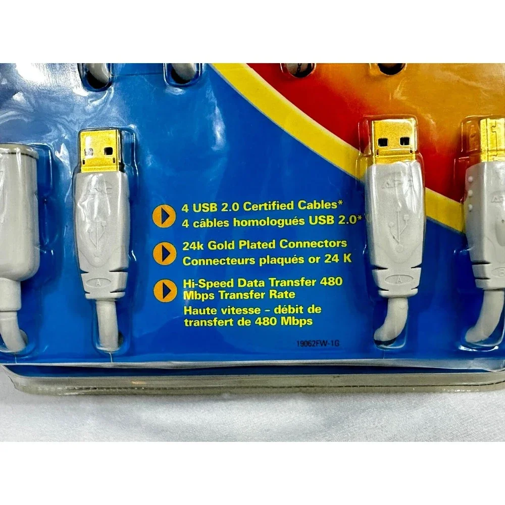 APC Hi-Speed USB 2.0 Cables - Gold Series Pack of 4 - Sealed in Package
